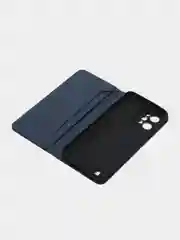 Синий чехол-книжка GQ для Realme C 31 (Реалми С 31) из высококачественной искусственной кожи