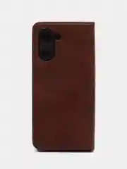 Коричневый чехол-книжка GQ для Realme C 33 (Реалми С 33) из ЭКО кожи