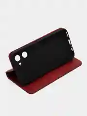 Красный чехол-книжка GQ для Realme C 33 (Реалми С 33) из ЭКО кожи