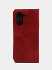 Красный чехол-книжка GQ для Realme C 33 (Реалми С 33) из ЭКО кожи