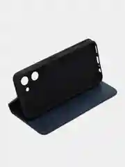 Синий чехол-книжка GQ для Realme C 33 (Реалми С 33) из ЭКО кожи