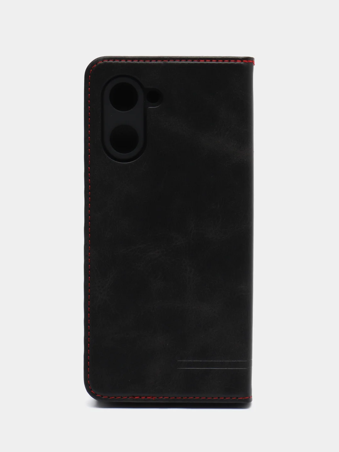 Черный чехол-книжка GQ для Realme C 33 (Реалми С 33) из ЭКО кожи