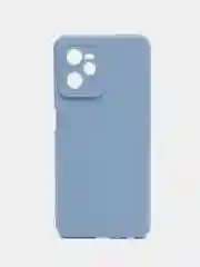 Голубой чехол силиконовый Realme C35 (Реалми С35) с защитой камеры, матовый