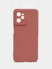 Пудровый чехол силиконовый Realme C35 (Реалми С35) с защитой камеры, матовый