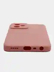 Пудровый чехол силиконовый Realme C35 (Реалми С35) с защитой камеры, матовый