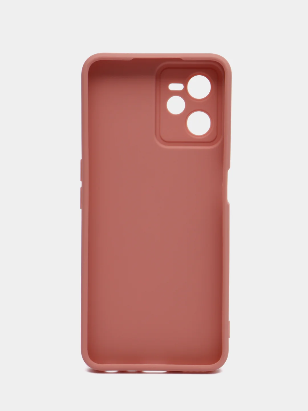 Пудровый чехол силиконовый Realme C35 (Реалми С35) с защитой камеры, матовый