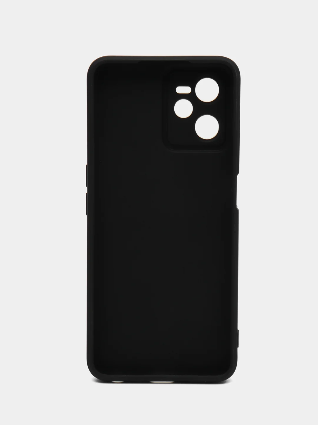 Черный чехол силиконовый Realme C35 (Реалми С35) с защитой камеры, матовый