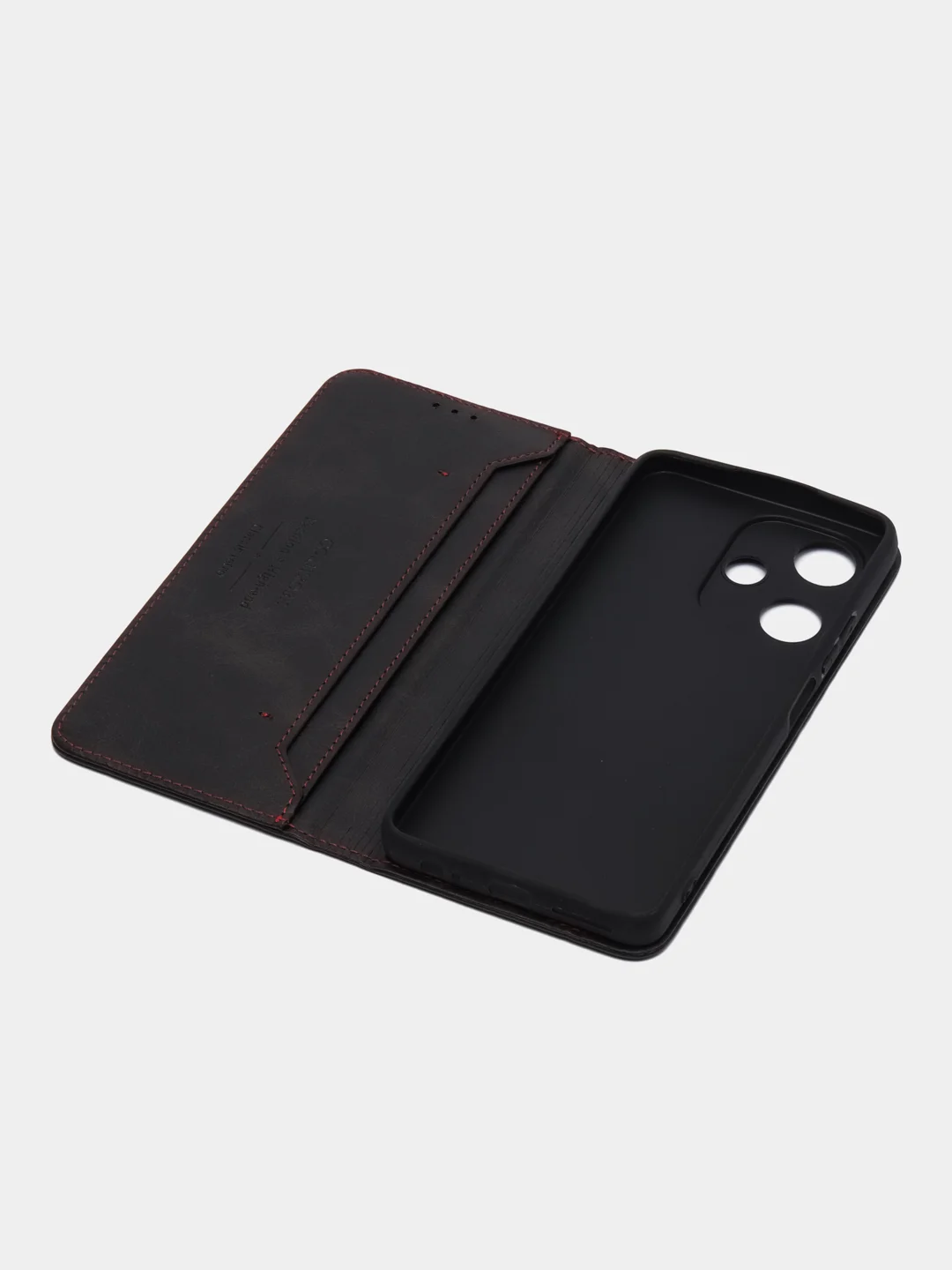 Черный чехол-книжка GQ для Infinix HOT 30 4G (Инфиникс Хот 30) из искусственной кожи