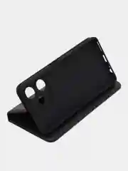 Черный чехол-книжка GQ для Infinix HOT 30 4G (Инфиникс Хот 30) из искусственной кожи
