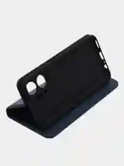 Синий чехол-книжка GQ для Huawei Honor X7a / Хуавей Хонор Х7а из экокожи