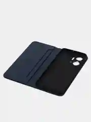 Синий чехол-книжка GQ для Huawei Honor X7a / Хуавей Хонор Х7а из экокожи