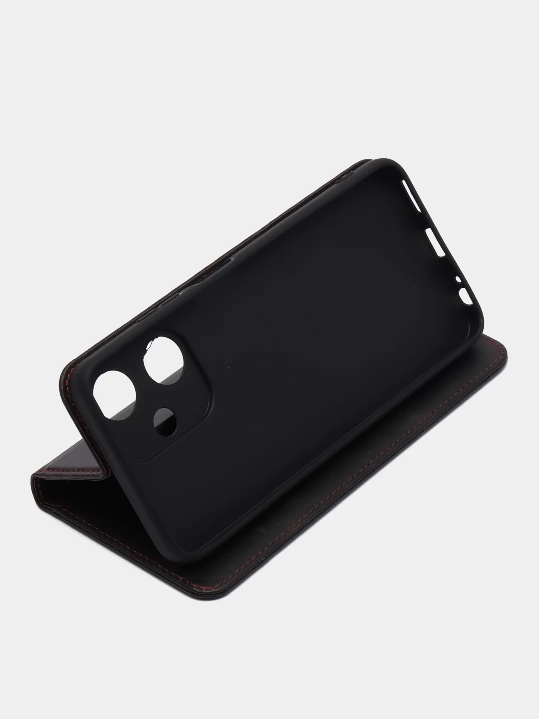 Черный чехол-книжка для GQ Infinix HOT 30i (Инфиникс Хот 30 ай) из высококачественной эко кожи