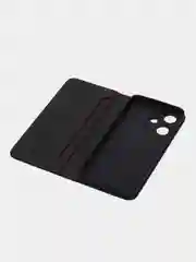 Черный чехол-книжка для GQ Infinix HOT 30i (Инфиникс Хот 30 ай) из высококачественной эко кожи