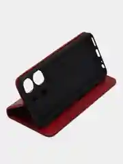 Красный чехол-книжка для Tecno Spark Go 2023 (Текно спарк гоу 2023) из искусственной эко кожи
