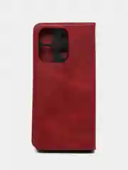 Красный чехол-книжка для Tecno Spark Go 2023 (Текно спарк гоу 2023) из искусственной эко кожи