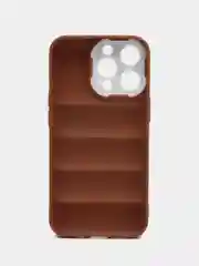 Коричневый чехол на iPhone 11, 12, 13, 7, 8 Plus, XR, XS, 14 Pro Max, силиконовый айфон