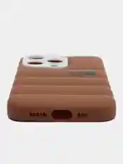 Коричневый чехол на iPhone 11, 12, 13, 7, 8 Plus, XR, XS, 14 Pro Max, силиконовый айфон
