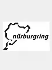 Черный наклейка на авто "Nurburgring - Нюрбургринг", 25 х 15 см