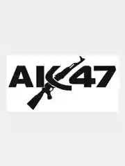 Черный наклейка на авто "АК 47 Автомат Калашников", 20 х 10 см