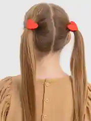 Красный резинка для волос "Сердце"