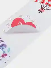 Коралловый набор наклеек с надписью "Thank you", "Спасибо"