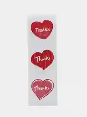 Коралловый набор наклеек с надписью "Thank you", "Спасибо"