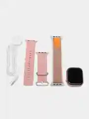 Розовый умные часы Smart Watch X9 Pro, часы 9 серии, два ремешка в комплекте