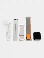 Серый металлик умные часы Smart Watch X9 Pro, часы 9 серии, два ремешка в комплекте