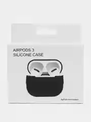 Черный силиконовый чехол для наушников Apple AirPods 2, 3, Pro, Pro 2