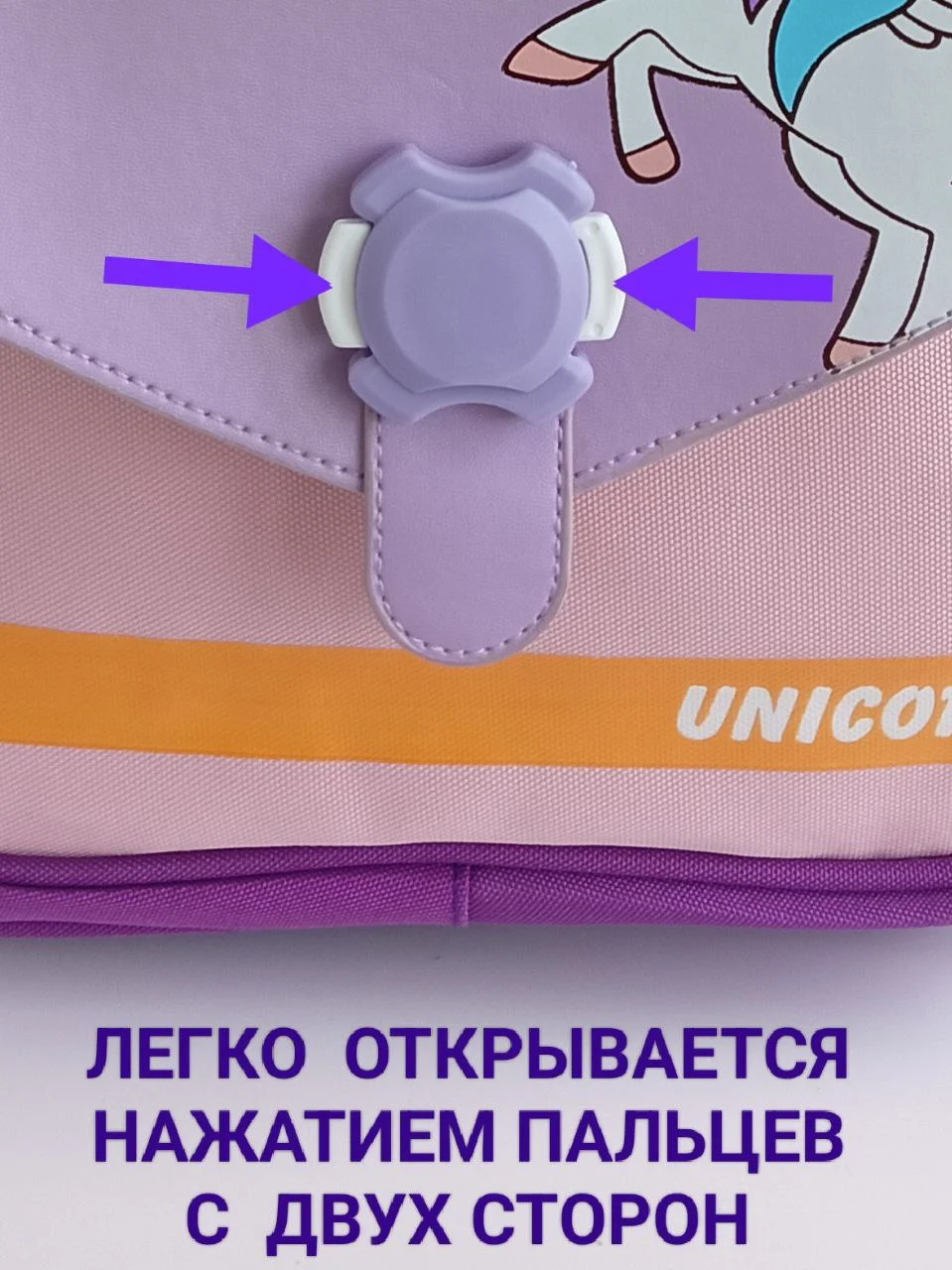 Пурпурный рюкзак школьный для девочки /рюкзак для первоклассницы