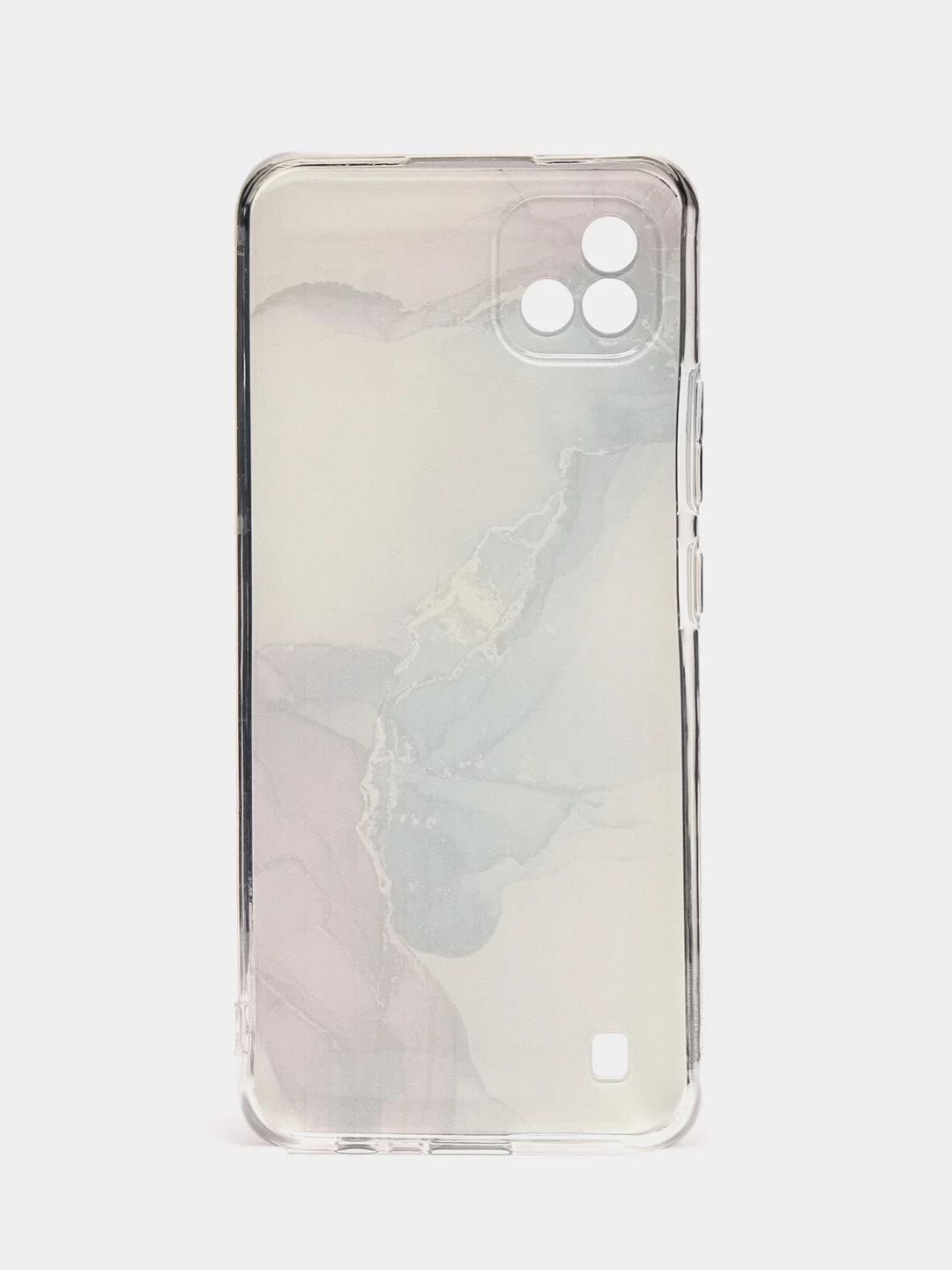 Ледяной силиконовый чехол на Oppo Realme C11 2021 / Реалми С11 2021 с рисунком, защита камеры