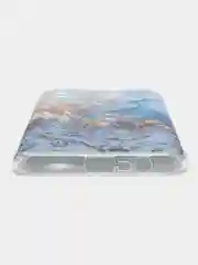 Бирюзовый силиконовый чехол на Oppo Realme C11 2021 / Реалми С11 2021 с рисунком, защита камеры