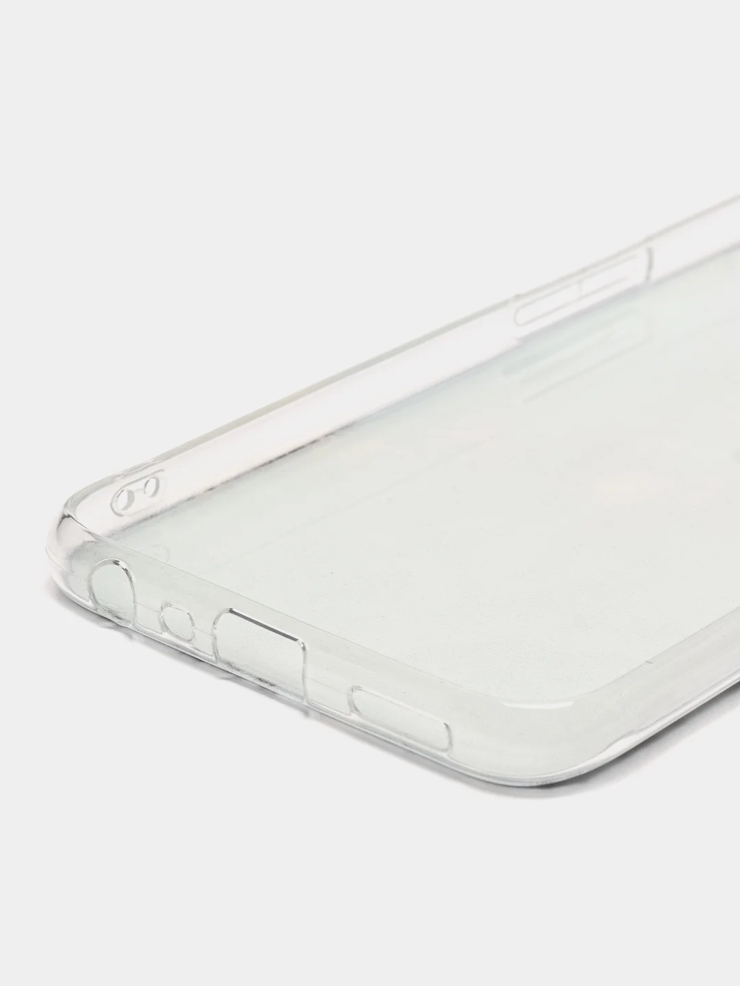 Бирюзовый силиконовый чехол на Oppo A55 4G / Оппо А55 4G прозрачный, с рисунком, защита камеры