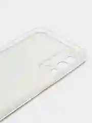 Бирюзовый силиконовый чехол на Oppo A55 4G / Оппо А55 4G прозрачный, с рисунком, защита камеры