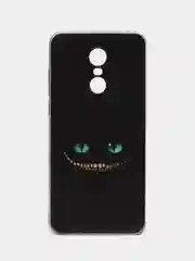 Черный силиконовый чехол на Xiaomi Redmi 5 Plus / Сяоми Редми 5 Плюс с рисунком, защита камеры