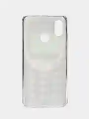 Угольный силиконовый чехол на Xiaomi Mi 8 / Сяоми Ми 8 прозрачный, с рисунком, защита камеры
