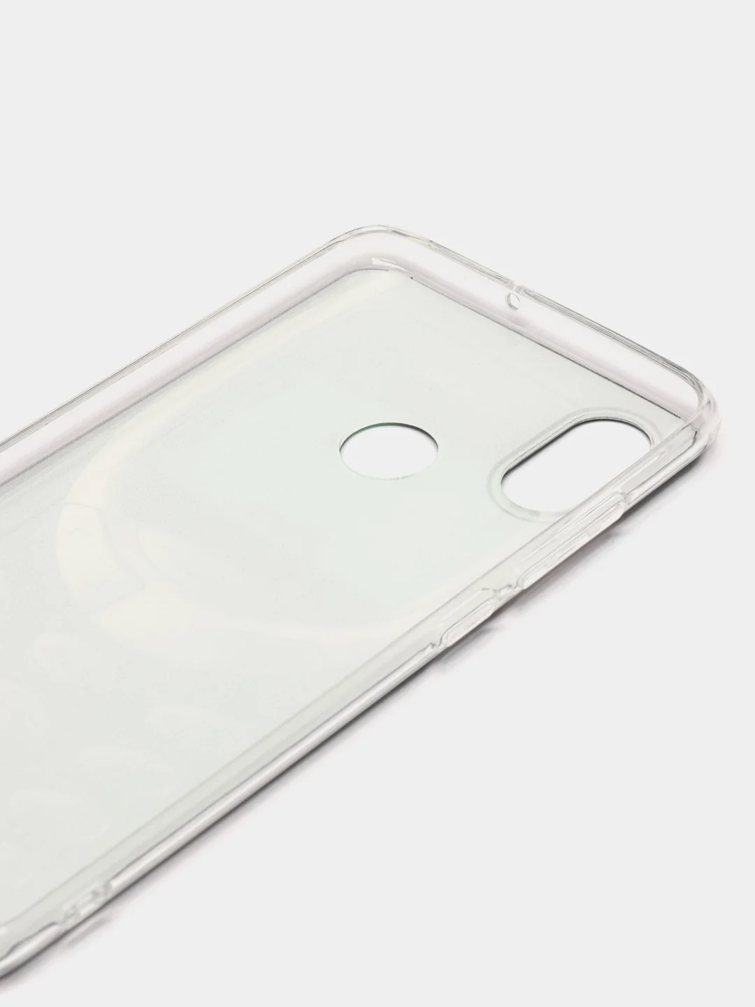 Угольный силиконовый чехол на Xiaomi Mi 8 / Сяоми Ми 8 прозрачный, с рисунком, защита камеры