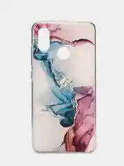 Ледяной силиконовый чехол на Xiaomi Mi 8 / Сяоми Ми 8 прозрачный, с рисунком, защита камеры