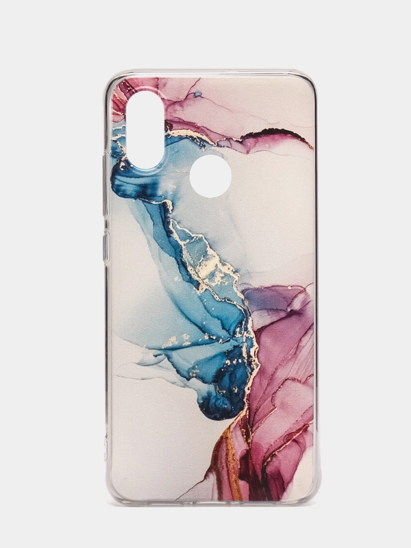 Силиконовый чехол на Xiaomi Mi 8 / Сяоми Ми 8 прозрачный, с рисунком, защита камеры