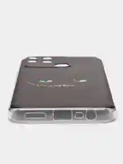 Черный силиконовый чехол на Realme Narzo 50A / Реалми Нарзо 50А с рисунком, защита камеры