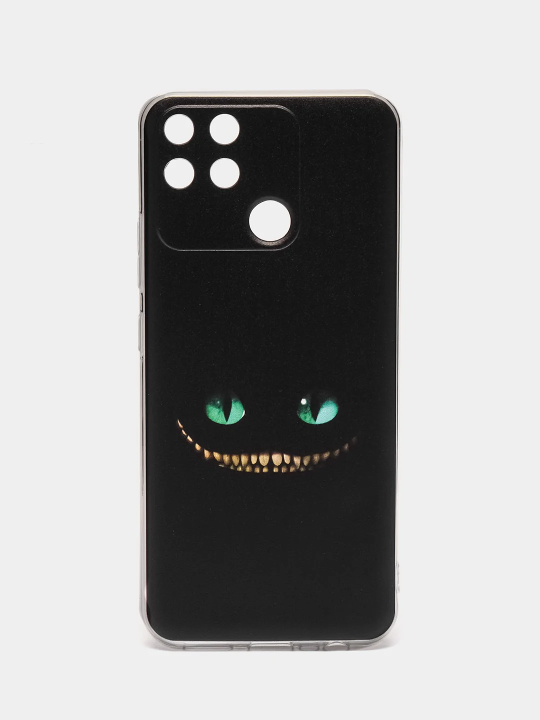 Черный силиконовый чехол на Realme Narzo 50A / Реалми Нарзо 50А с рисунком, защита камеры