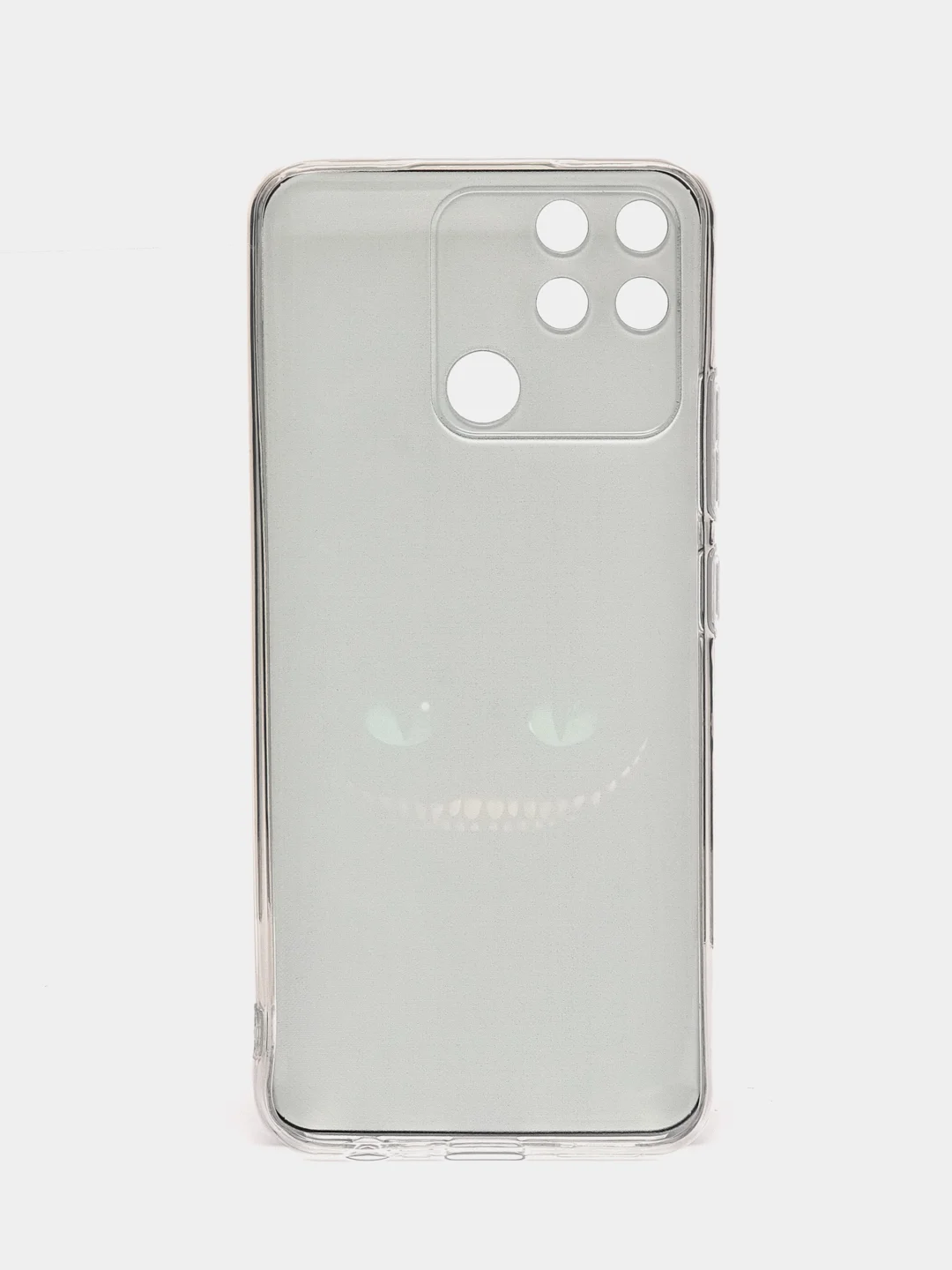 Черный силиконовый чехол на Realme Narzo 50A / Реалми Нарзо 50А с рисунком, защита камеры
