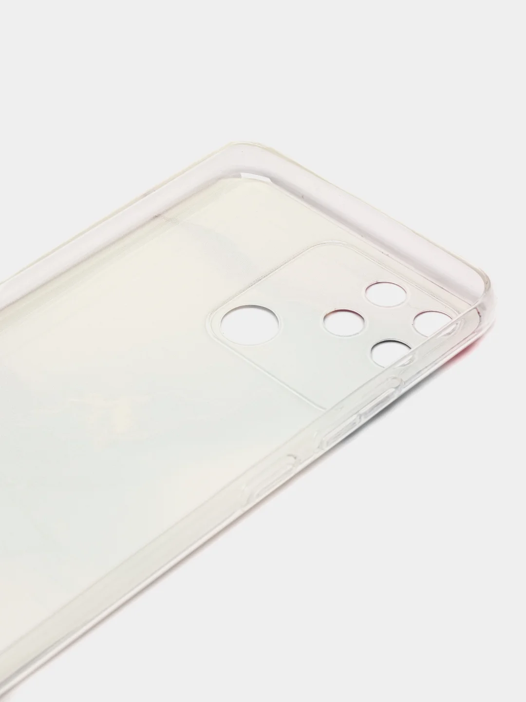 Красный силиконовый чехол на Realme Narzo 50A / Реалми Нарзо 50А с рисунком, защита камеры