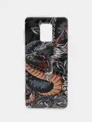Коричневый чехол на Xiaomi Redmi Note 9S/9 Pro / Сяоми Редми Нот 9S/9 Про прозрачный, с рисунком