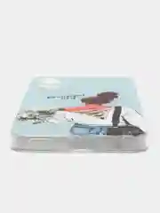 Тёмно-серый чехол на Tecno Spark 9 Pro / Текно Спарк 9 Про прозрачный, с рисунком, защита камеры