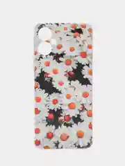 Золотой чехол на Tecno Spark 9 Pro / Текно Спарк 9 Про прозрачный, с рисунком, защита камеры