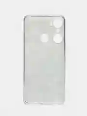 Бирюзовый силиконовый чехол на Infinix Hot 12 Pro / Инфиникс Хот 12 Про с рисунком, защита камеры