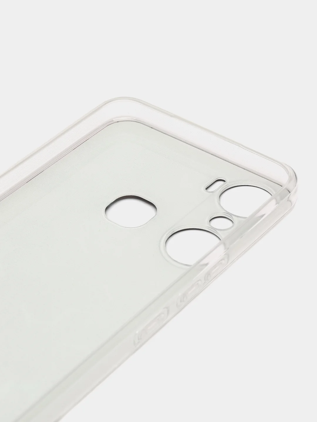 Бирюзовый силиконовый чехол на Infinix Hot 12 Pro / Инфиникс Хот 12 Про с рисунком, защита камеры
