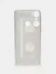 Хром силиконовый чехол на Infinix Hot 12 Pro / Инфиникс Хот 12 Про с рисунком, защита камеры