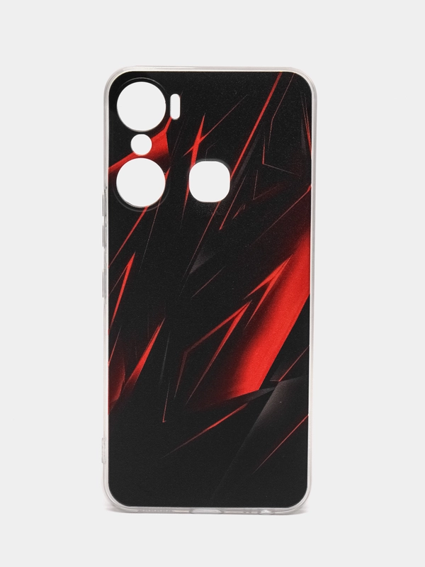 Силиконовый чехол на Infinix Hot 12 Pro / Инфиникс Хот 12 Про с рисунком, защита камеры